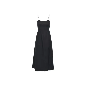 ARITZIA Wilfred Barrafina Linen Dress Slip Dresses Women's Dark Night Navy/Blackout Navy