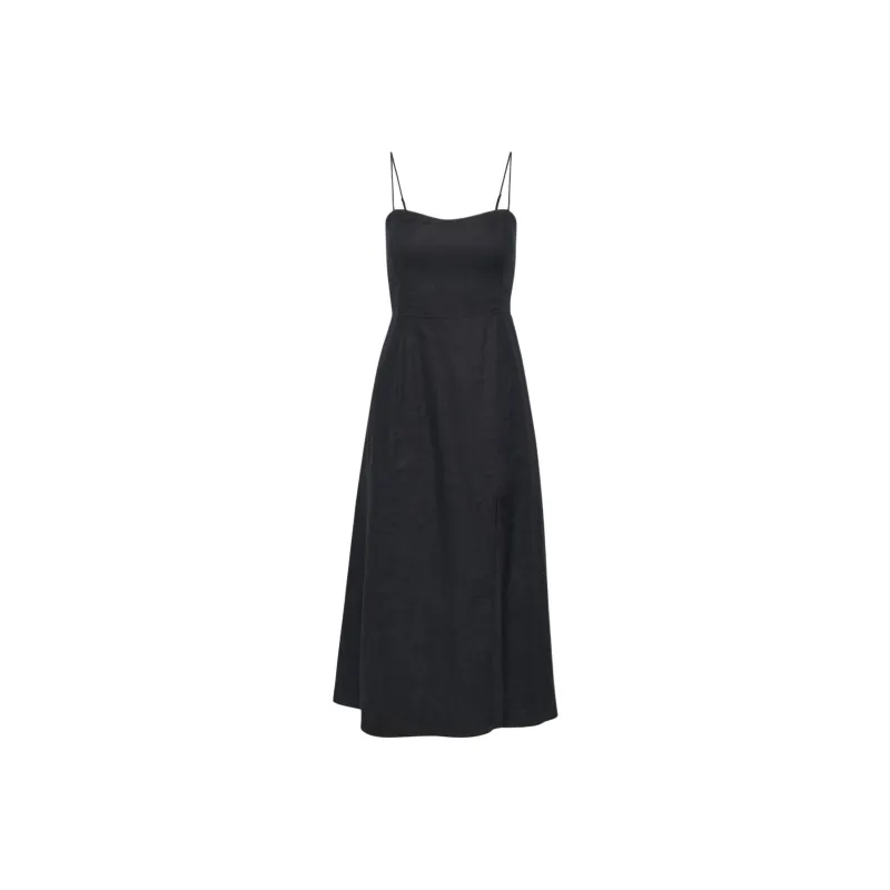 ARITZIA Wilfred Barrafina Linen Dress Slip Dresses Women's Dark Night Navy/Blackout Navy-0