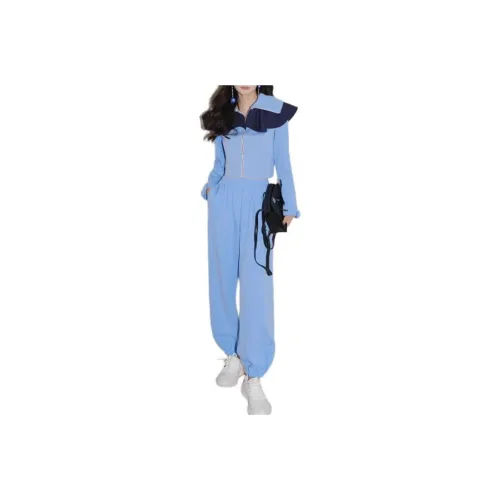 MASION WESTER Casual Suit Women's Blue