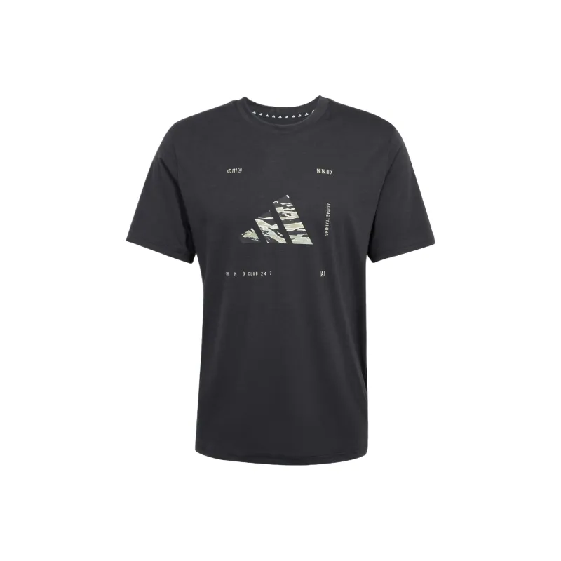 Adidas Free Shipping With AdiClub Climacool Training Camo Logo Graphic Tee-0