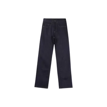 SAINT LAURENT MId Straight Baggy Jeans 'Indigo Raw'