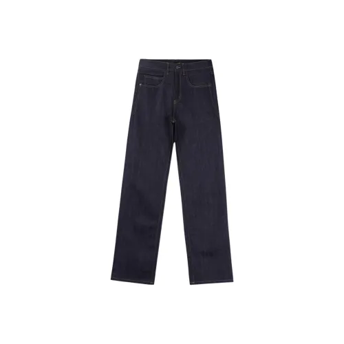 SAINT LAURENT MId Straight Baggy Jeans 'Indigo Raw'
