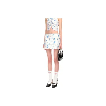 SHUSHUTONG Casual Short Skirts Women's White
