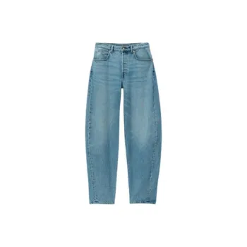 Alexander Wang Oversized Rounded Low Rise Jean Classic Light Indigo