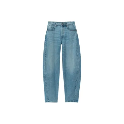 Alexander Wang Oversized Rounded Low Rise Jean Classic Light Indigo