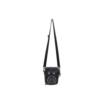 A BATHING APE MMJ Collaboration Polyester Shoulder Bag, Crossbody Bag Mini Men's Black