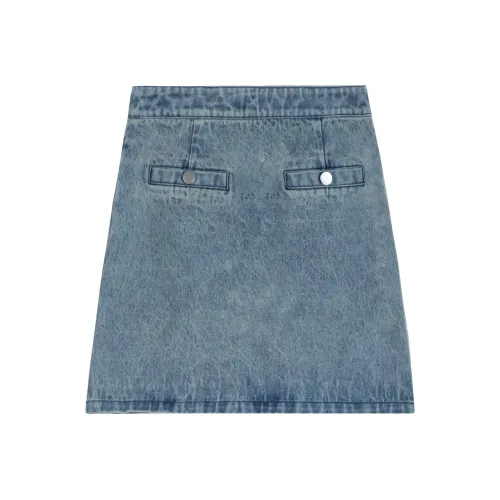 THE SEA LIFE Denim Short Skirts Women's Denim Blue