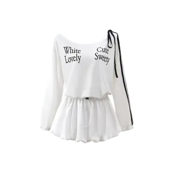 ABCMININ Long Sleeved Dresses Women's Image Color