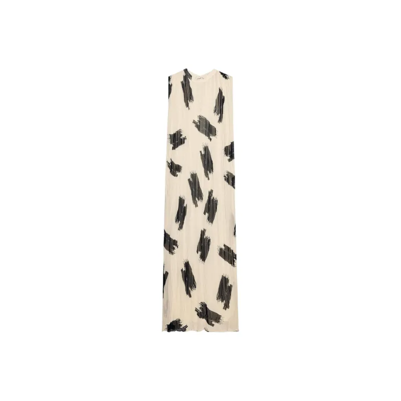 ZARA ZW Series Sleeveless Dress Women's Nude/Black-0