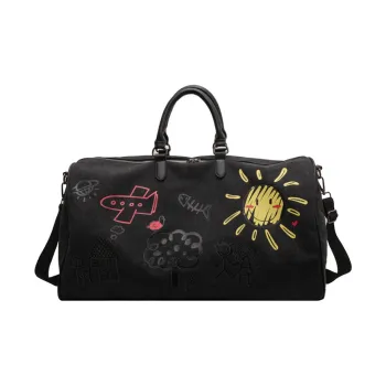 CARTELO Polyester With Canvas Portable Crossbody Bag, Travel Bag Unisex Multicolor