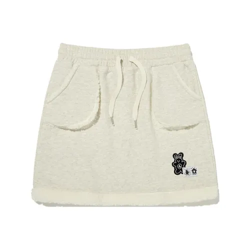 Kirsh FW23 Casual Short Skirts Women's Oats Powder