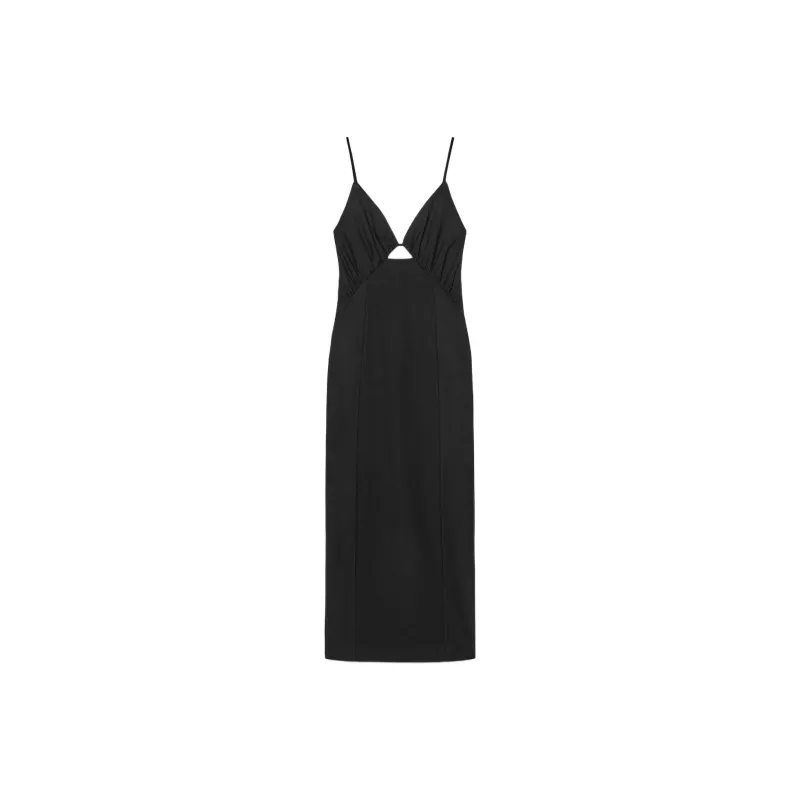 ZARA Slip Dresses Women's Black-0