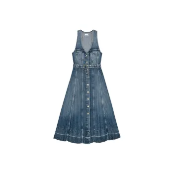 GANNI Denim Maxi Dress