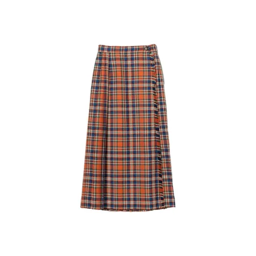 Beams BOY Casual Long Skirts Women's Red