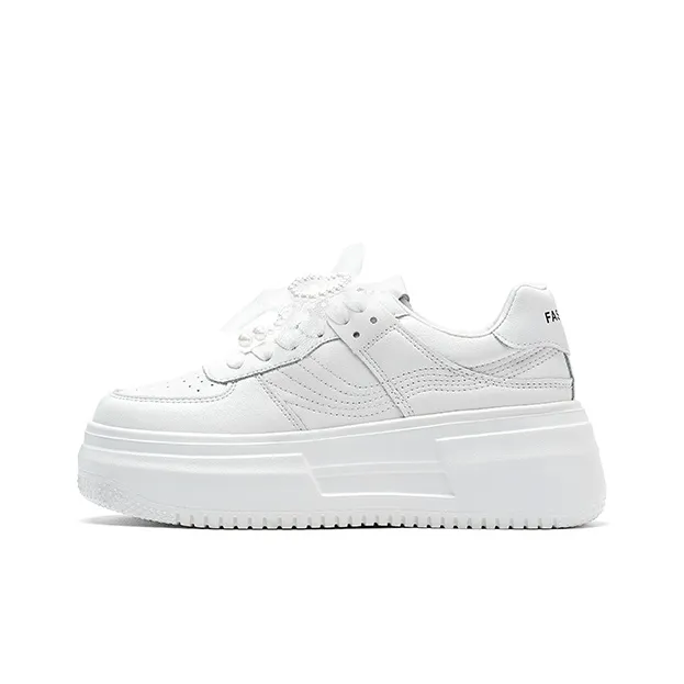 CHILI Low Top Casual Shoes Women's White-0
