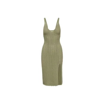 ARITZIA Wilfred Evie Midi Dress Slip Dresses Women's Bosana Green