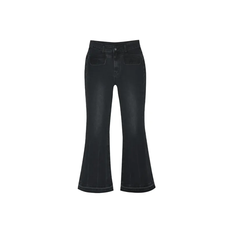MISHOW Jeans Women's Black Gray Color-0