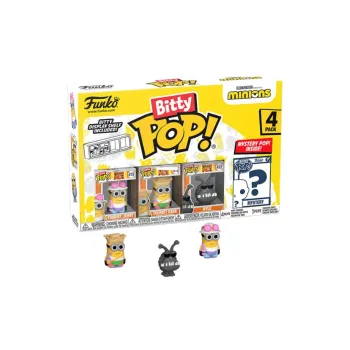 Funko Despicable Me, Minions Tourist Jerry 4PK Chibi Figures