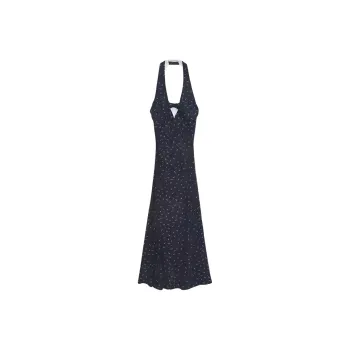 DOSOHEB Slip Dress Women's Blue