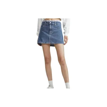 CALVIN KLEIN Denim Short Skirts Women's Denim Blue