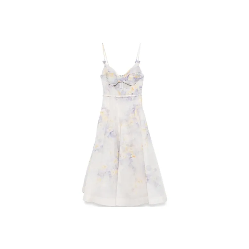 Zimmermann Crush Twist Front Midi Dress-0