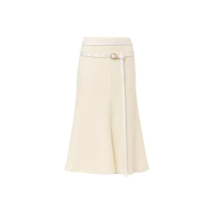 Chloé Casual Long Skirts Women's Ecru-0