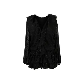 Blumarine Fil Coupé Ruffled Minidress