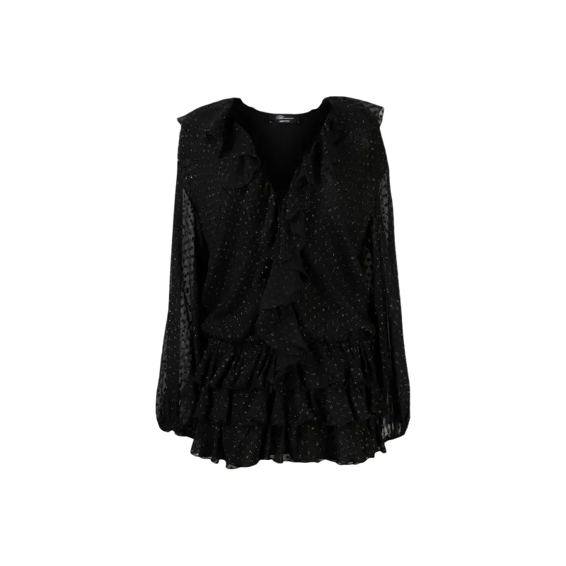 Blumarine Fil Coupé Ruffled Minidress-0
