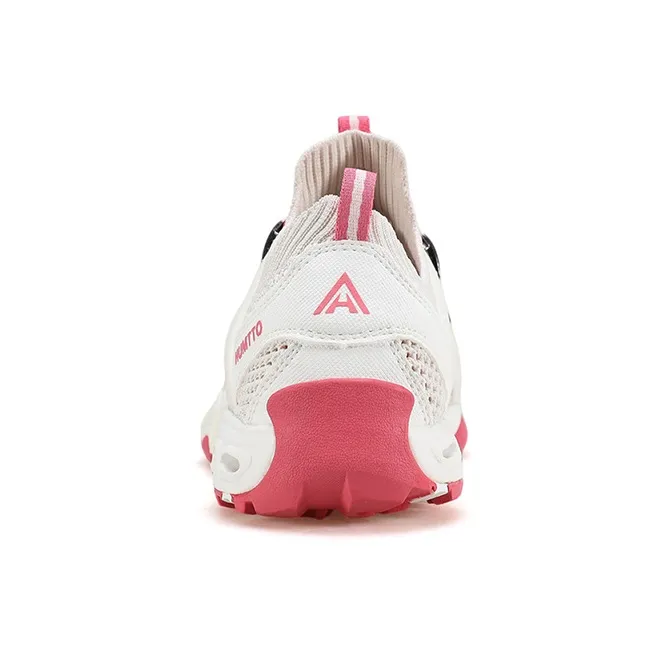 HUMTTO Support Impact Resistant Cushioning River Trekking Shoes Women's Beige White Pink-3