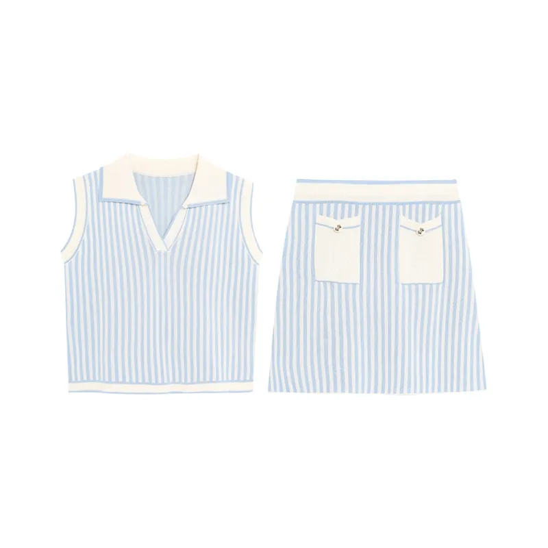 WOWI Two Piece Skirt Sets Women's-0