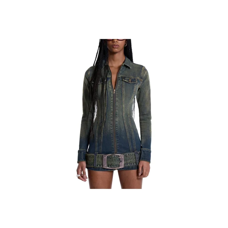 Jaded London Long Sleeved Dresses Women's Dark Blue-0