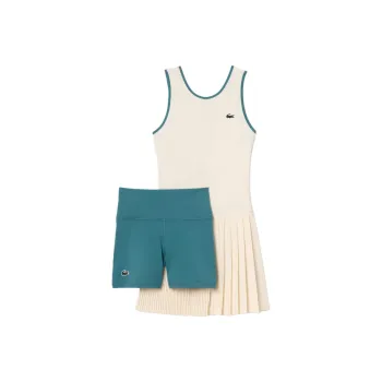 LACOSTE Skirt Set Women's White/Blue