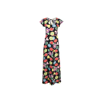 MOSCHINO Jeans Floral-Printed Flared Dress