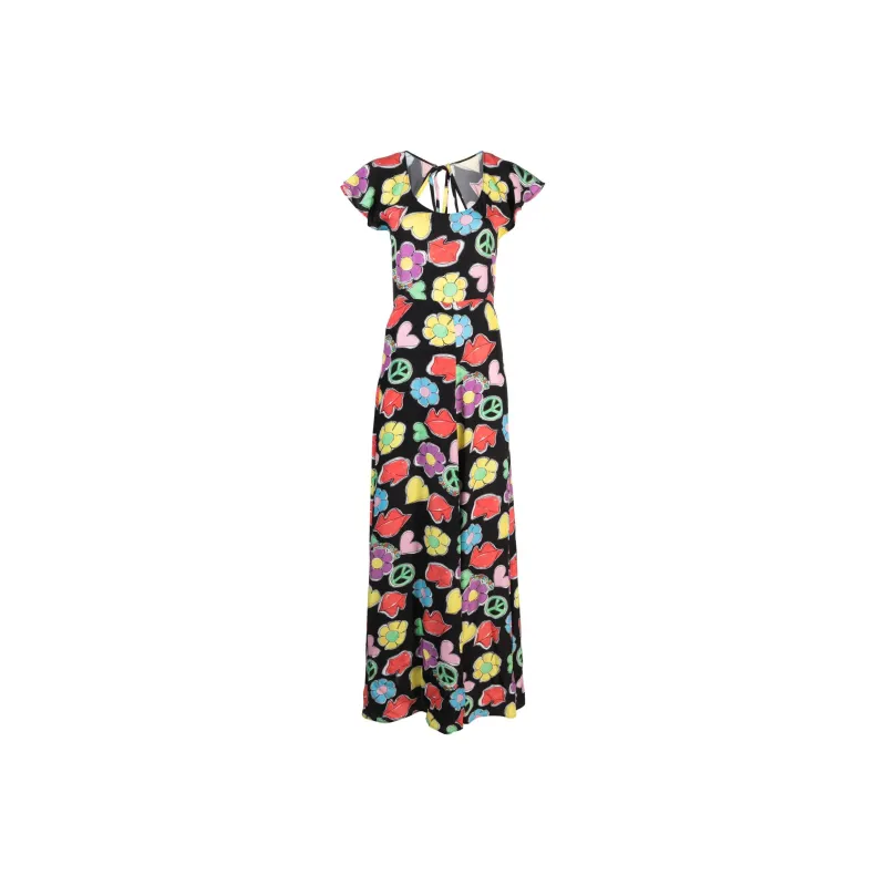 MOSCHINO Jeans Floral-Printed Flared Dress-0