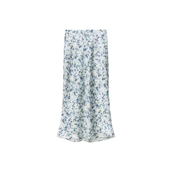 ZARA Casual Long Skirts Women's Blue