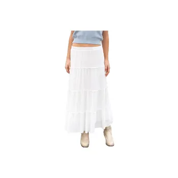 Brandy Melville Casual Long Skirts Women's White