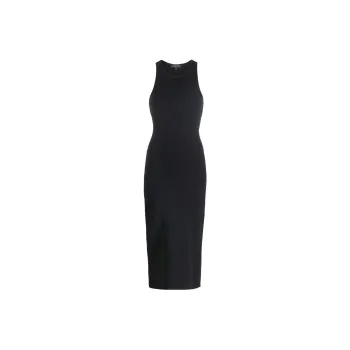RAG&BONE Ribbed knit Sleeveless Midi Dress