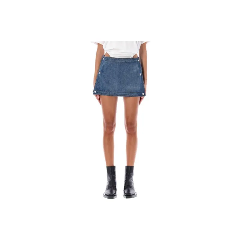 Y/Project Denim Shorts Women's Dark Blue-0