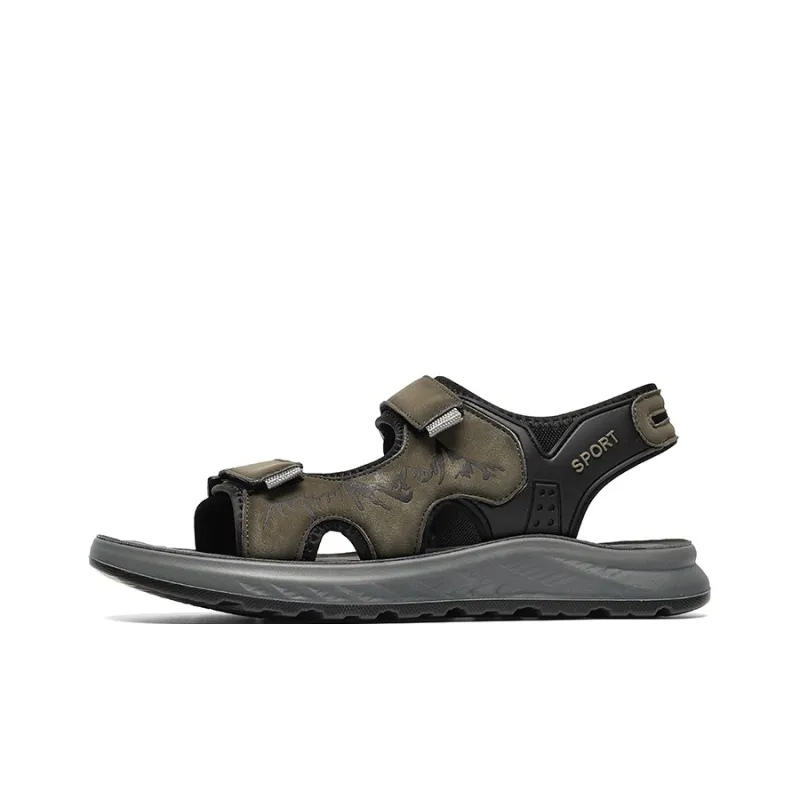 GESENLANG Beach Sandals Men Sand/Gray-6