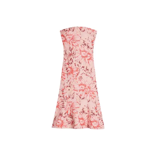 SCANLAN THEODORE Floral Taffeta Dress Sleeveless Dress Women's Rosa/Rose