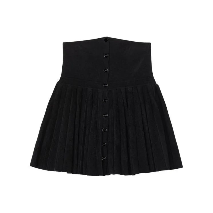 Sandro High rise Buttoned Skirt-0