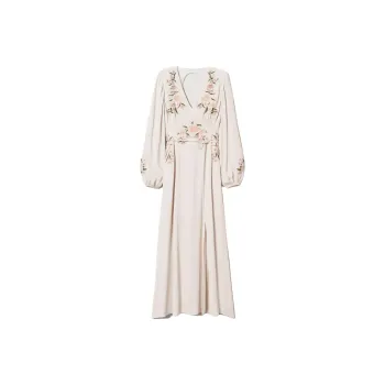 Twinset Floral embroidery Maxi Dress