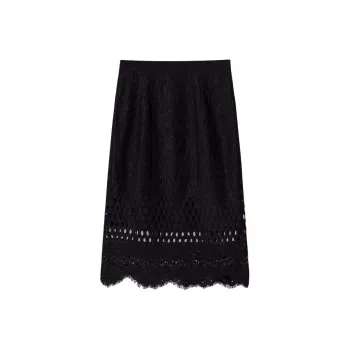 YINER GoodLand Casual Long Skirts Women's Black