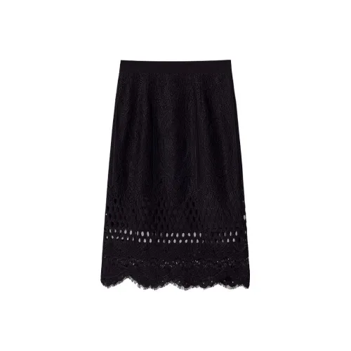 YINER GoodLand Casual Long Skirts Women's Black