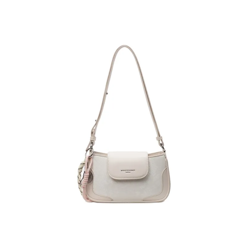 TOUTSEUL YOLO PU Shoulder Bag Regular Women's Ecru/Silver/Black/Pink-0