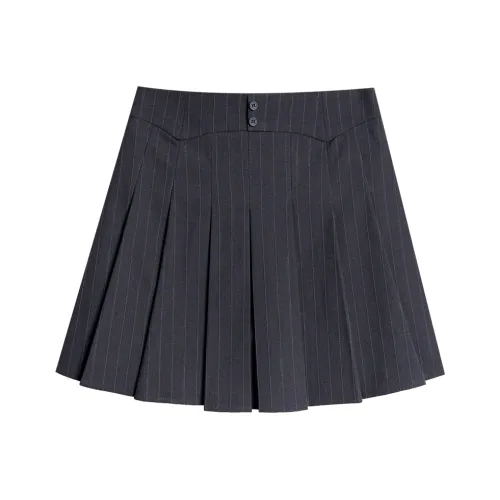 Eggka Casual Short Skirts Women's Gray