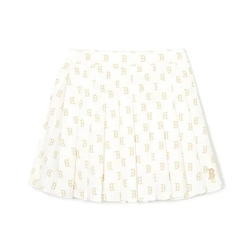 MLB Casual Short Skirts Women's Cream White