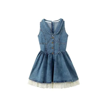 Udon House Sleeveless Dress Women's Dark Blue