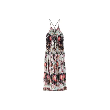 Farm Rio Pleated Sleeveless Dress