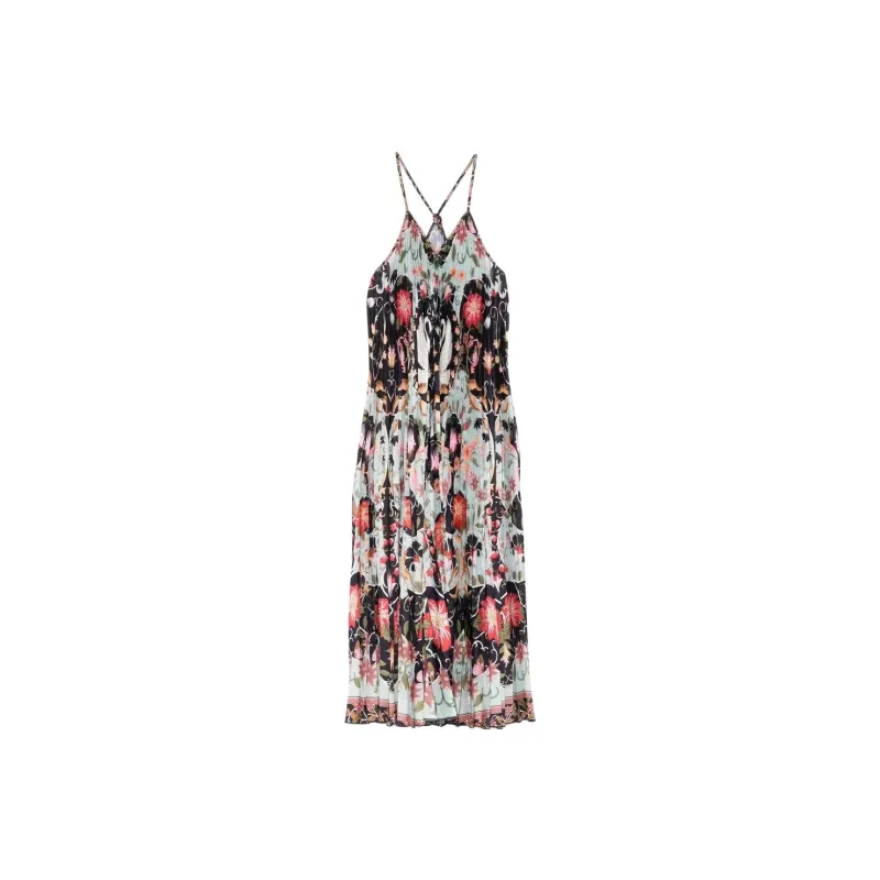 Farm Rio Pleated Sleeveless Dress-0